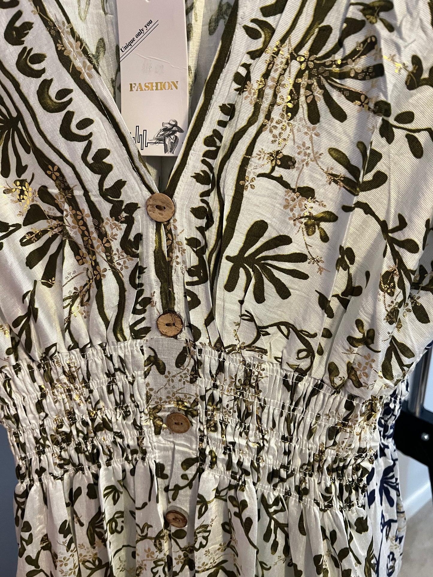 BOHO MAXI LEAF DRESS VARIOUS COLOURS