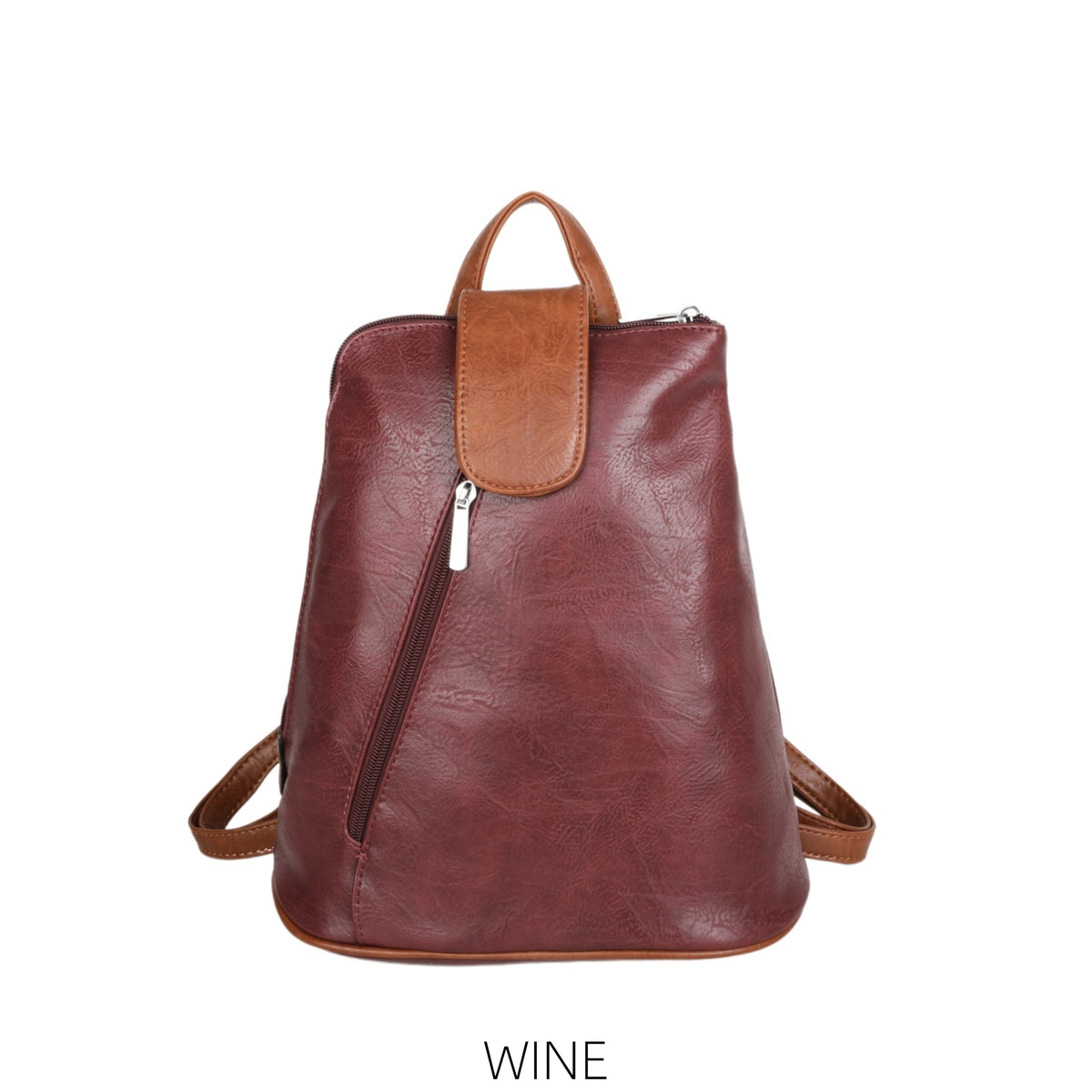 BACKPACK IN WINE/TAN