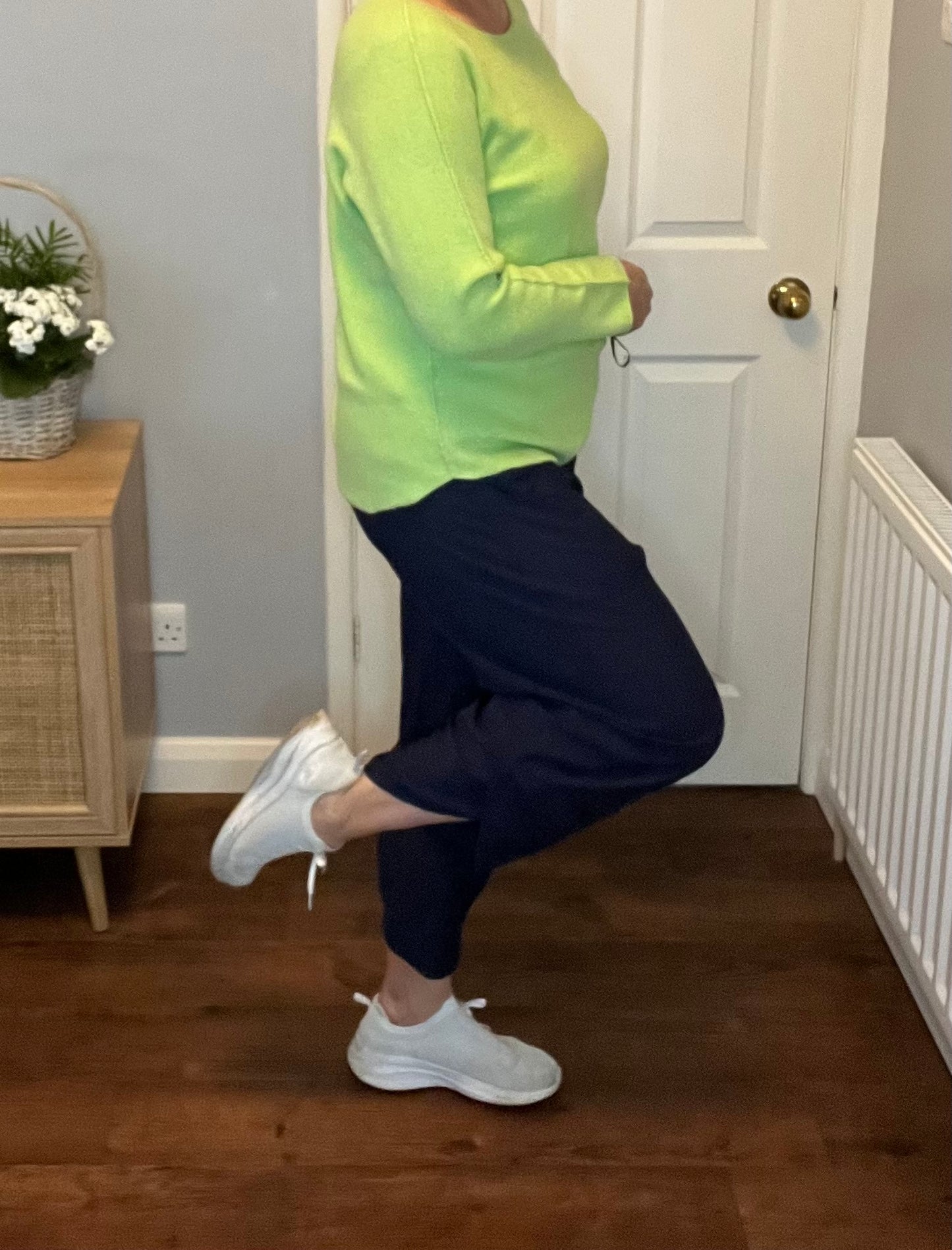 BARREL LEG TROUSER NAVY