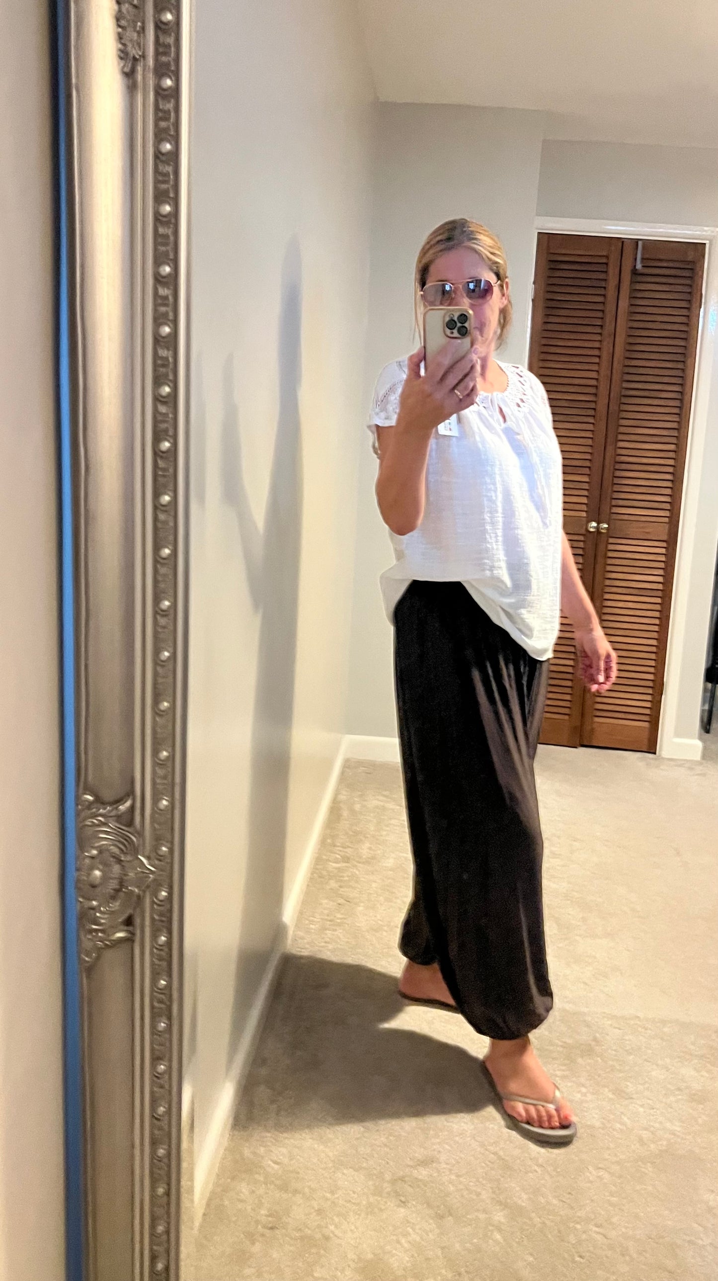 SUPER SOFT PLAIN HAREM PANTS CHOCOLATE