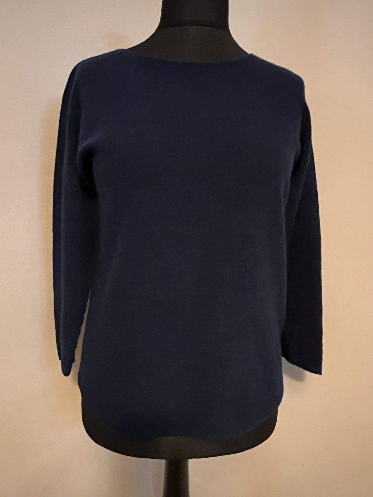 ROUND NECK SOFT JUMPER NAVY