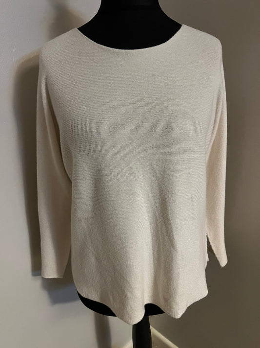 ROUND NECK SOFT JUMPER CREAM