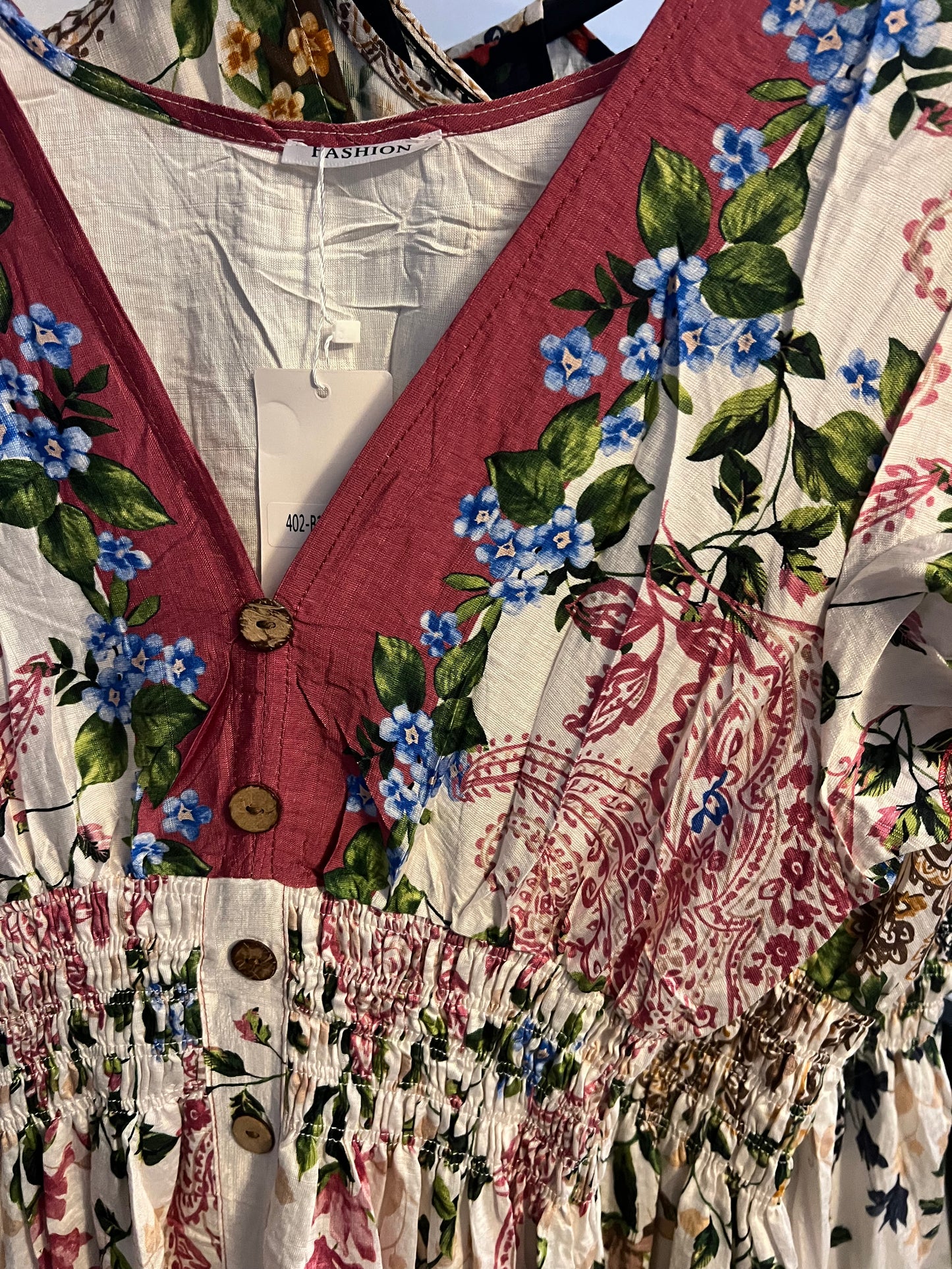 BOHO MAXI FLORAL DRESS VARIOUS COLOURS