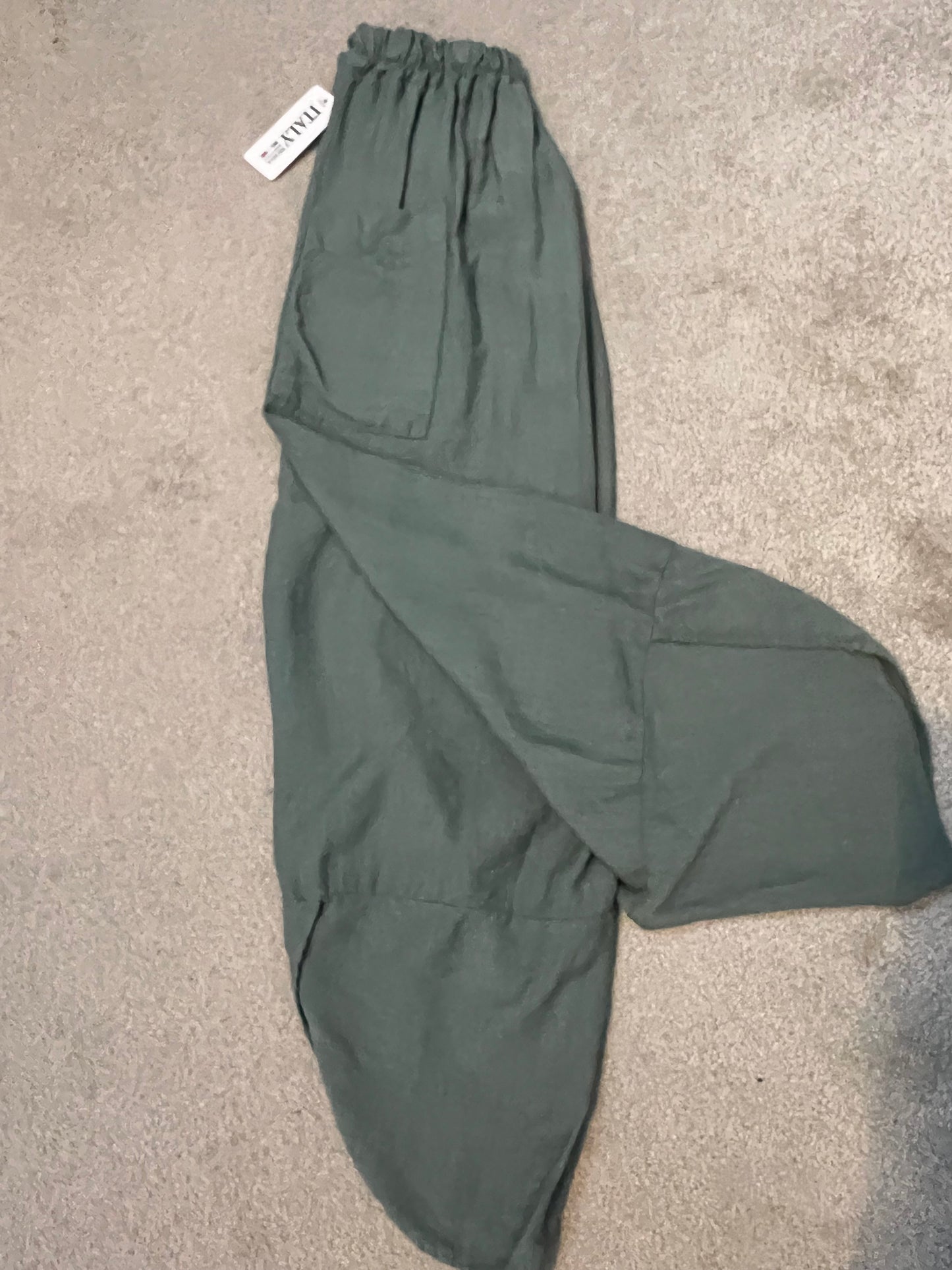 BARREL LEG TROUSER KHAKI