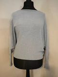 PEARL BACK BATWING KNIT SOFT GREY
