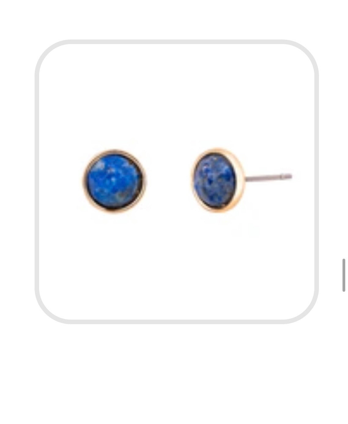 STONE STUD EARRINGS