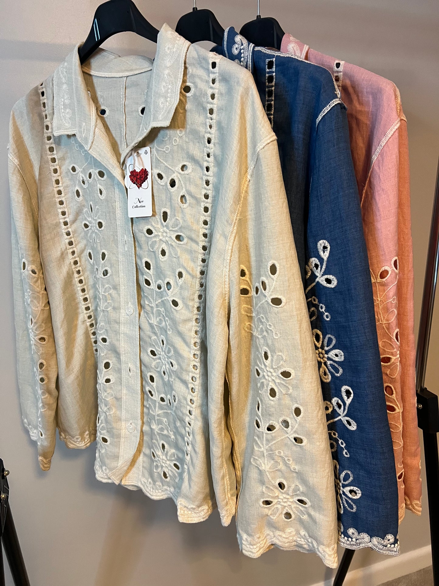 FLORAL SHACKET CREAM