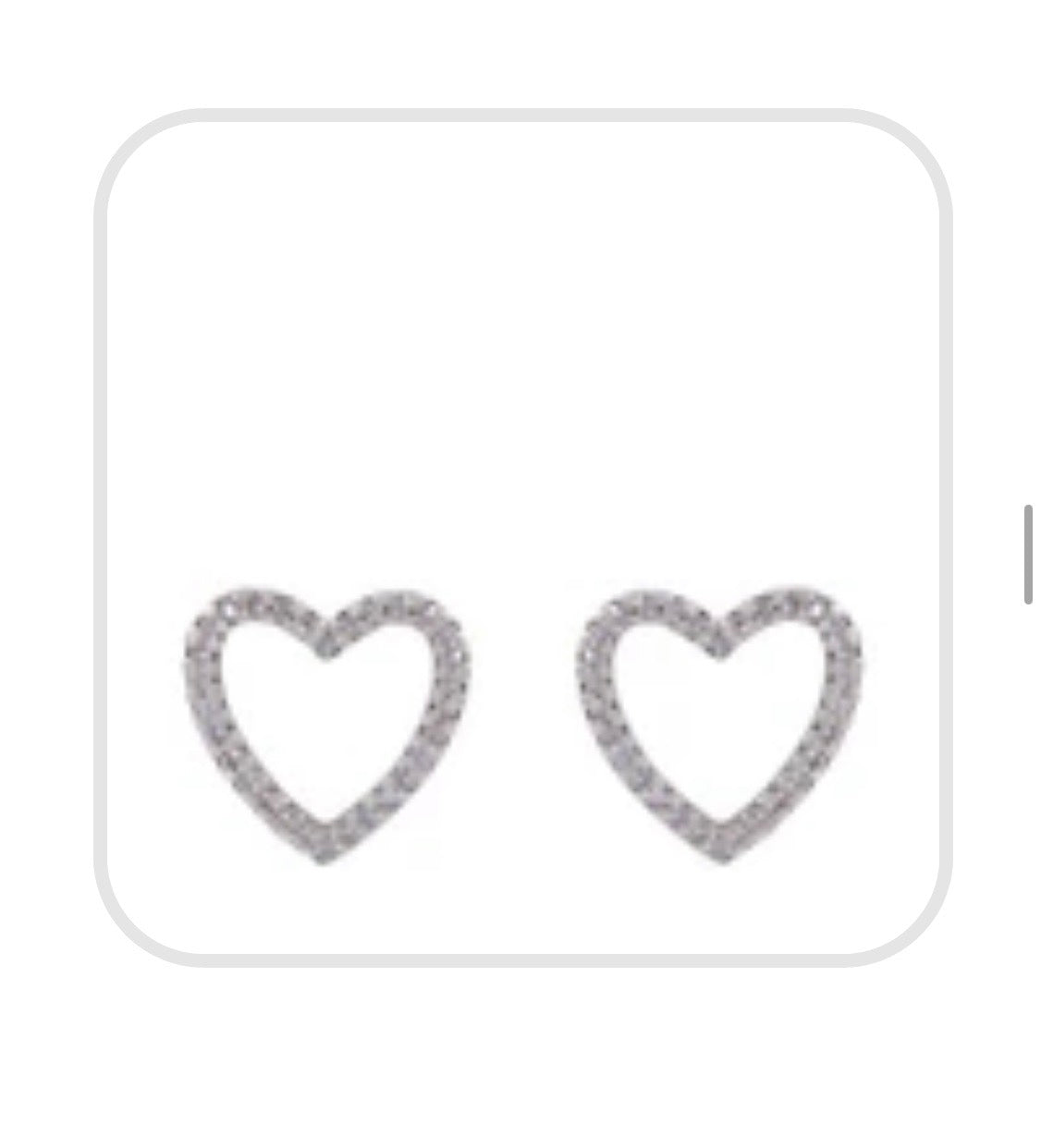HEART STUD EARRINGS