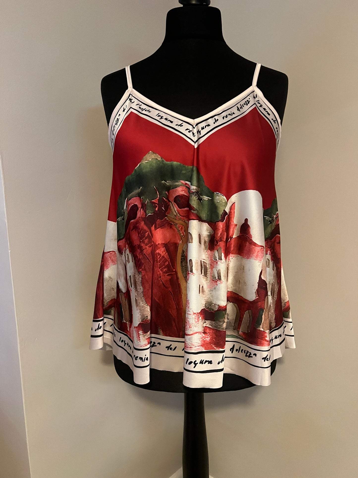 LANDSCAPE CAMI TOP (STONE/TEAL/RED/CHOCOLATE)
