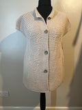 BUTTON SHORT SLEEVE TANK STONE