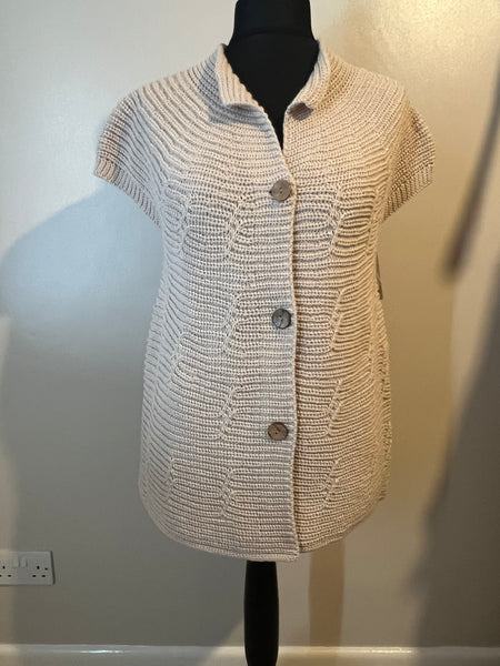 BUTTON SHORT SLEEVE TANK STONE