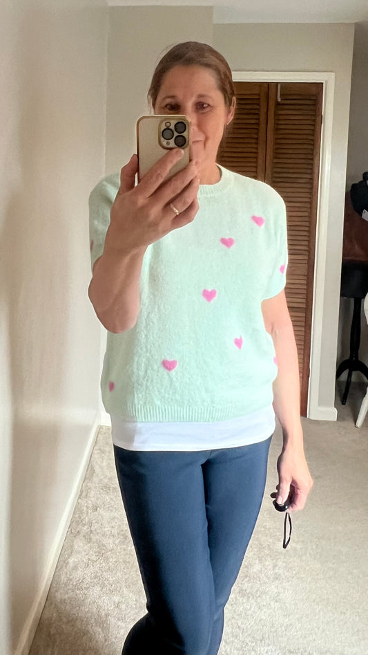 HEART KNIT MINT