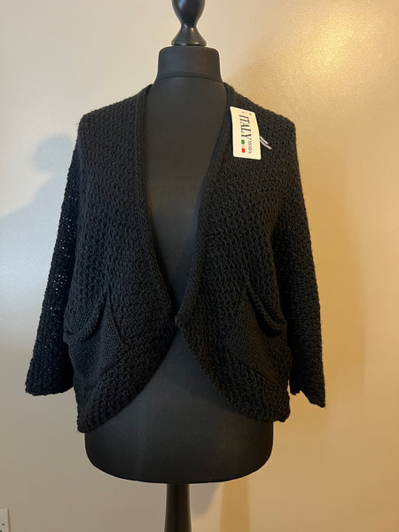 WAFFLE CARDI BLACK