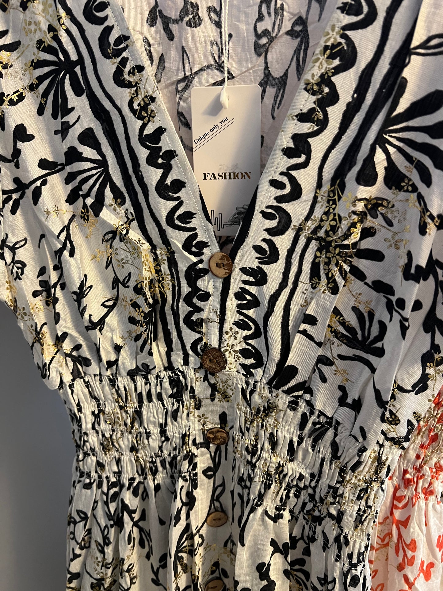 BOHO MAXI LEAF DRESS VARIOUS COLOURS