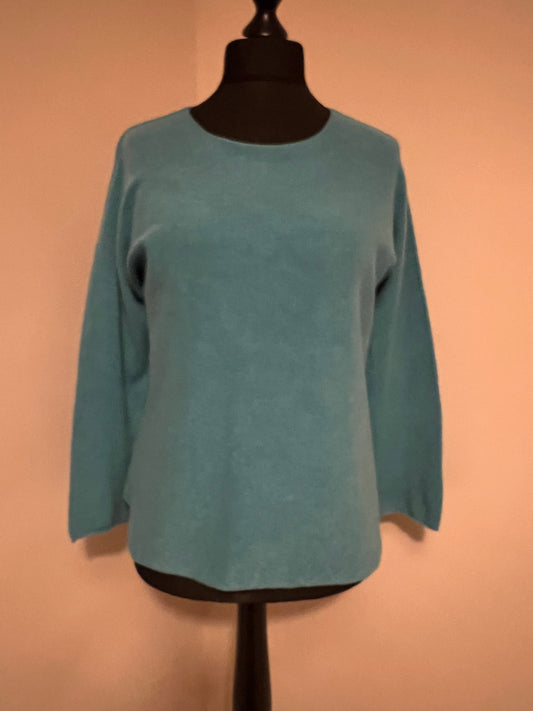 ROUND NECK SOFT JUMPER TURQUOISE