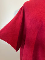 SOFT BOX KNIT DARK RED