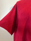 SOFT BOX KNIT DARK RED