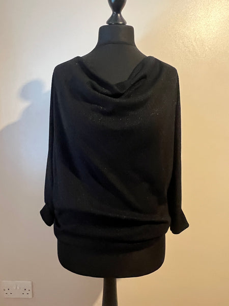 SOFT SPARKLE TOP BLACK