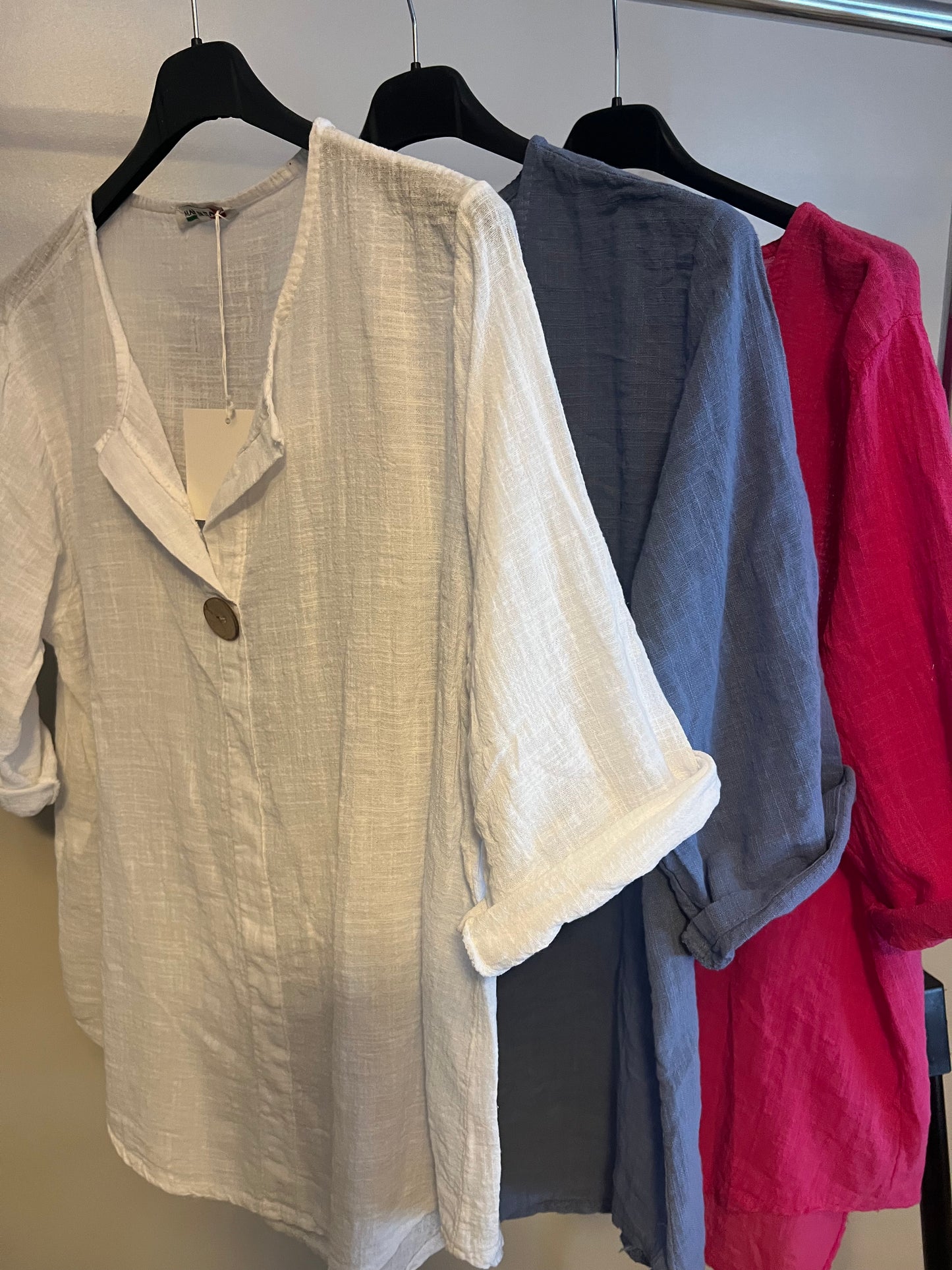 COTTON BUTTON TOP WHITE