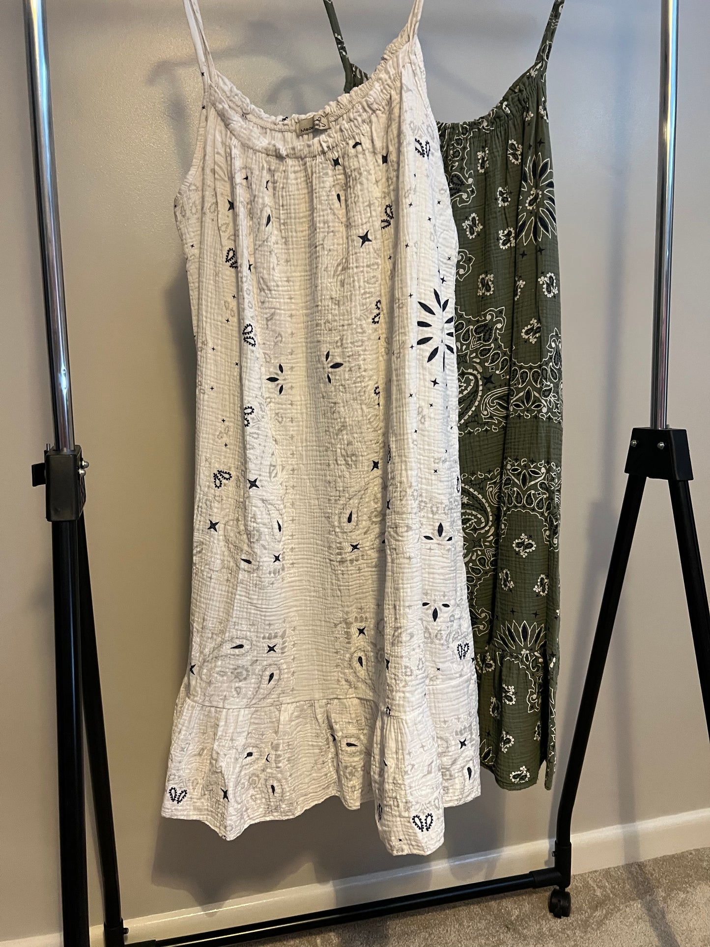 BANDANA COTTON CHEESCLOTH DRESS (VARIOUS)