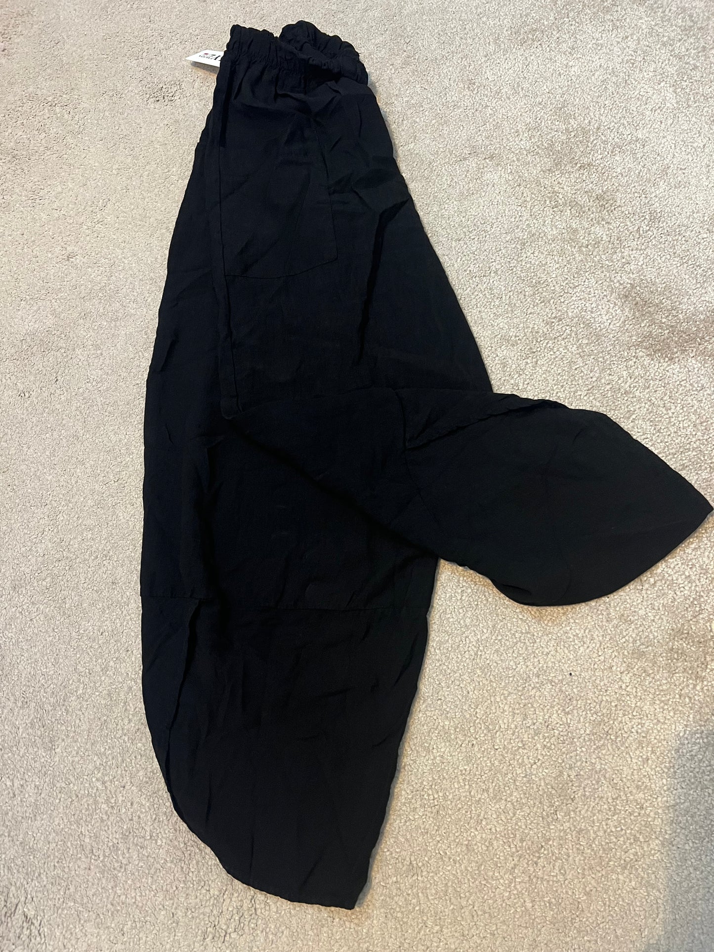 BARREL LEG TROUSER BLACK