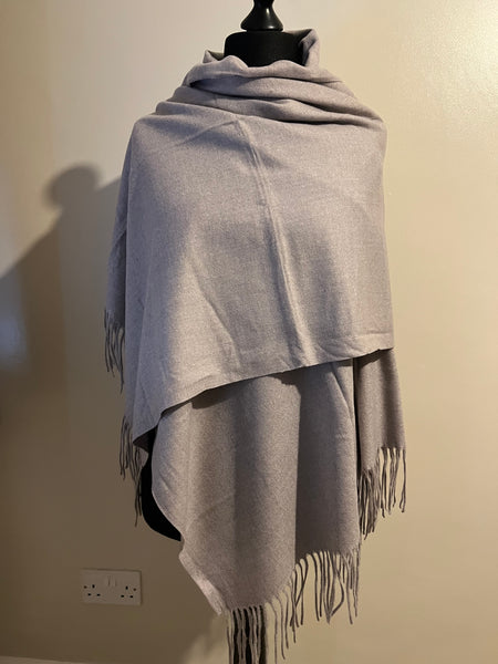 SOFT TASSEL BLANKET WRAP SCARF