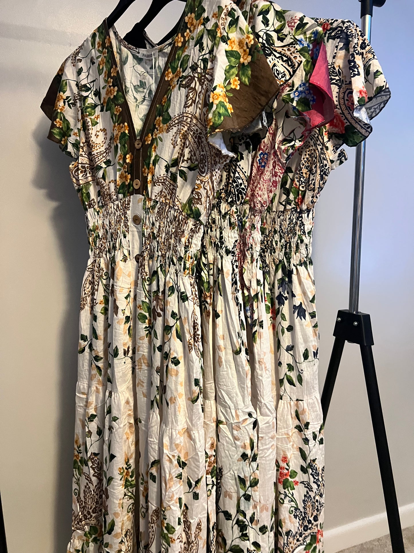 BOHO MAXI FLORAL DRESS VARIOUS COLOURS
