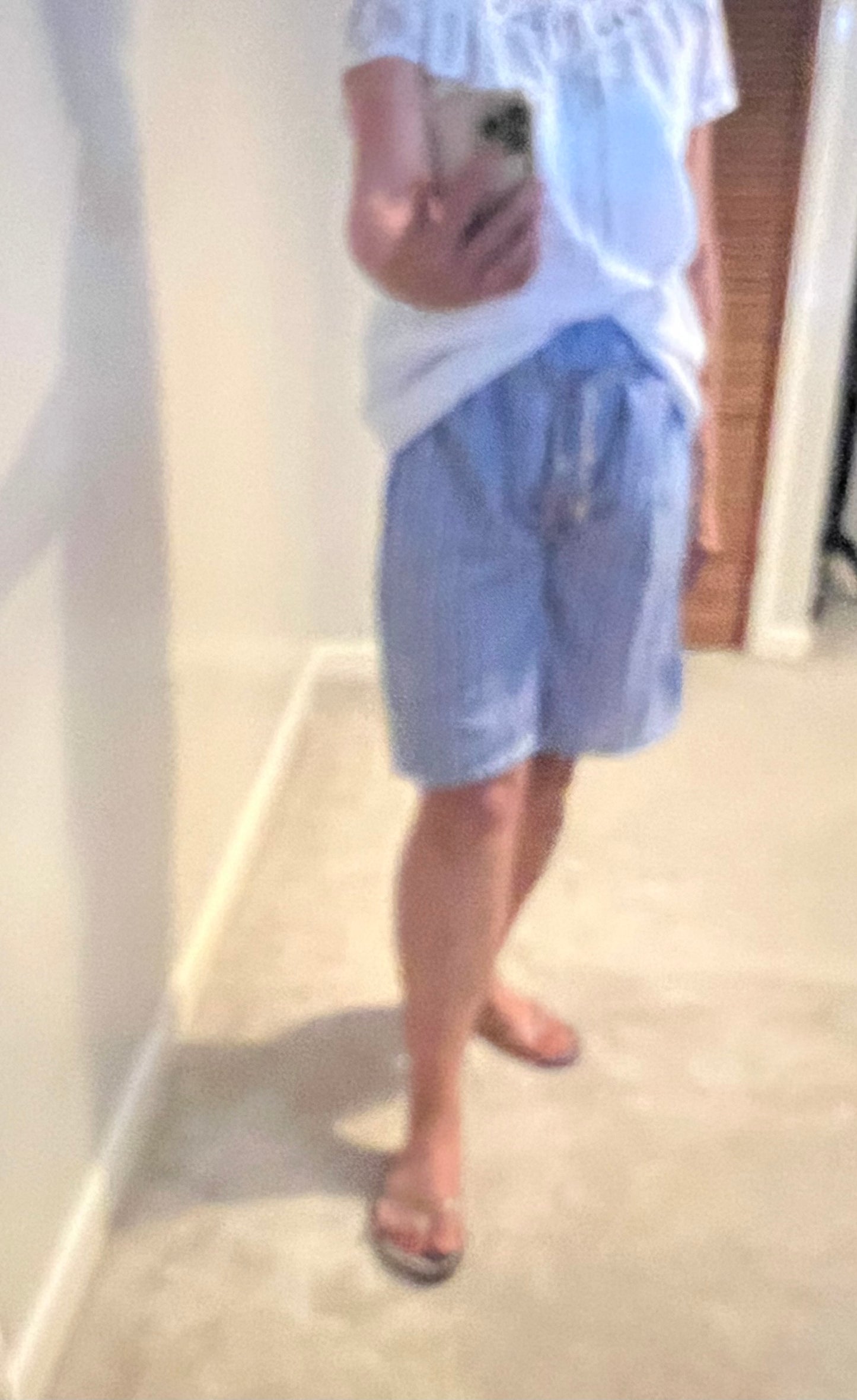 STRIPE SHORTS BLUE/KHAKI