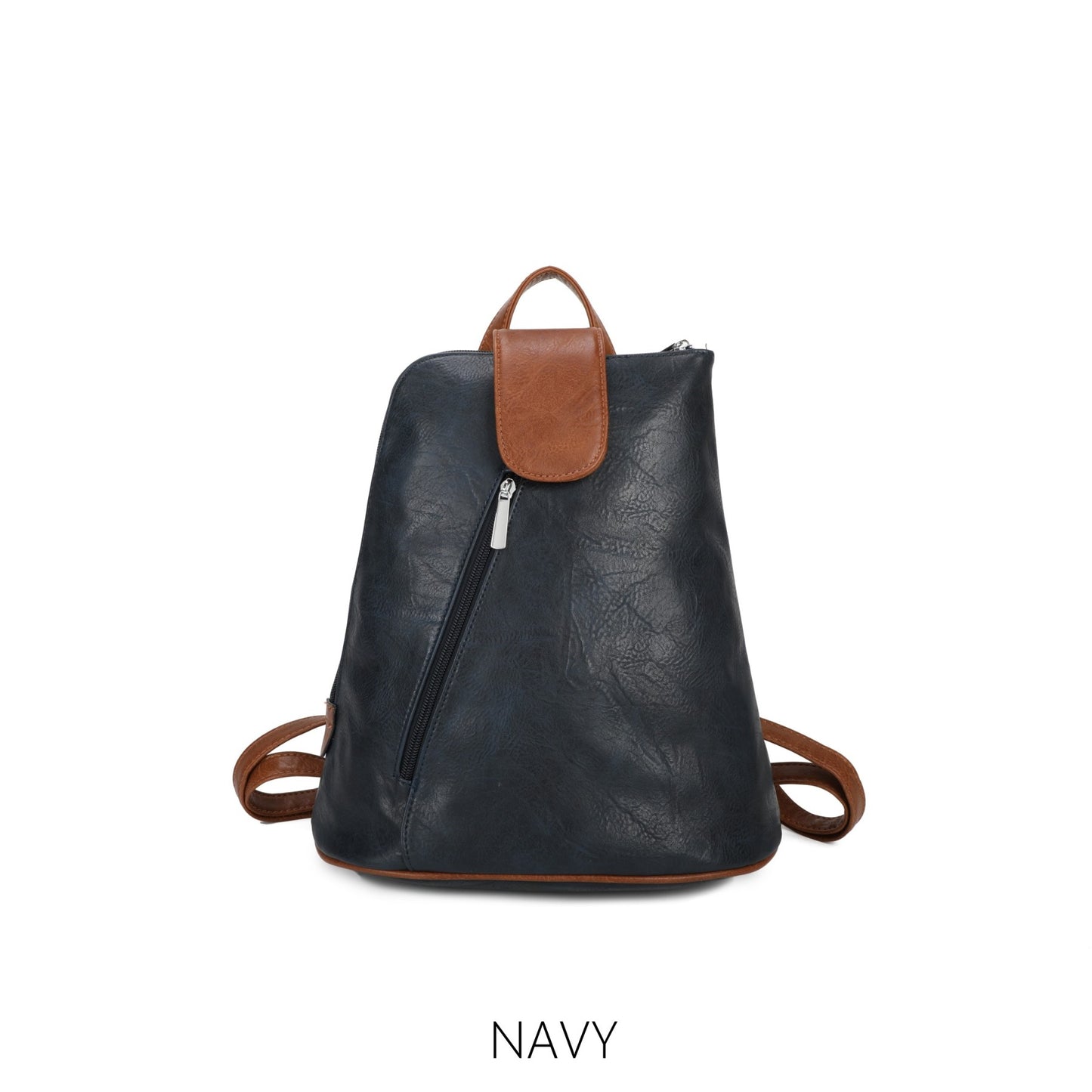 BACK PACK IN NAVY AND TAN