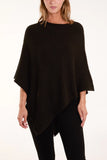 SOFT KNIT PONCHO BLACK