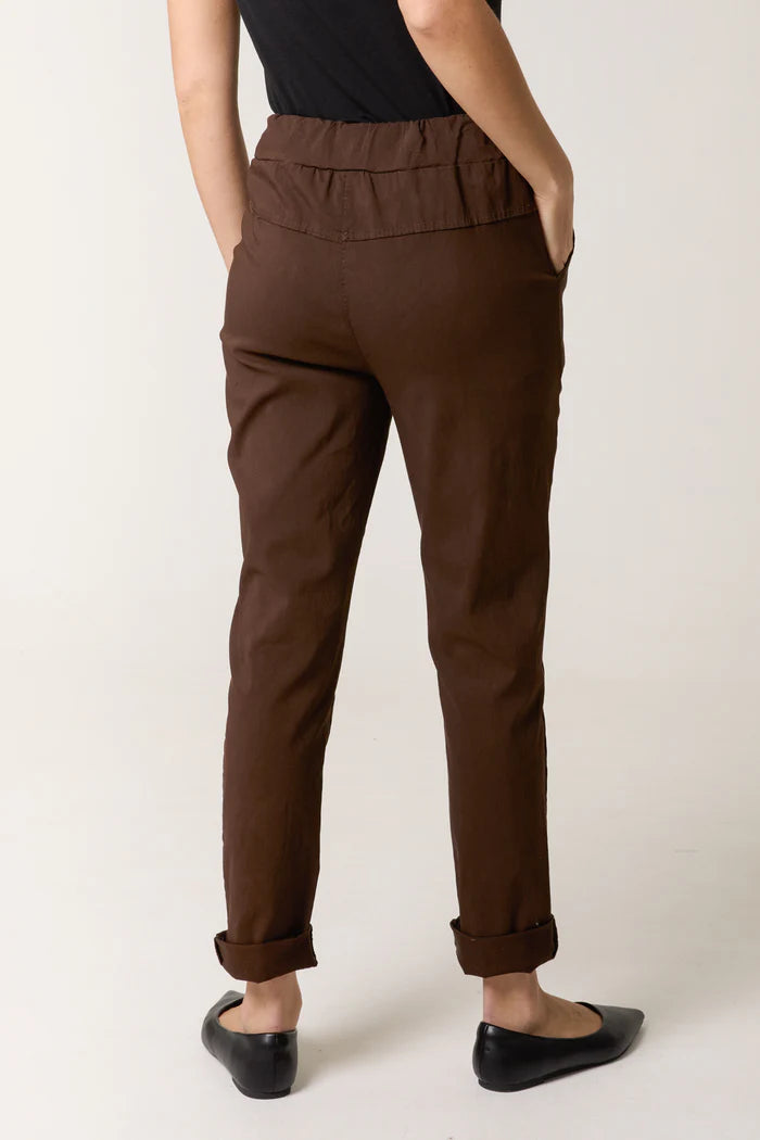 SUPER STRETCH TROUSERS CHOCOLATE