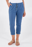 MAGIC TROUSER IN DENIM  BLUE