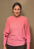 BATWING KNIT ROSE PINK